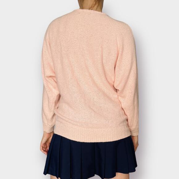 80s Pink Sequin Top Sweater - Picture 7 of 7